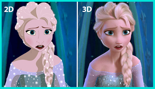 2Д и 3Д анимация: отличия