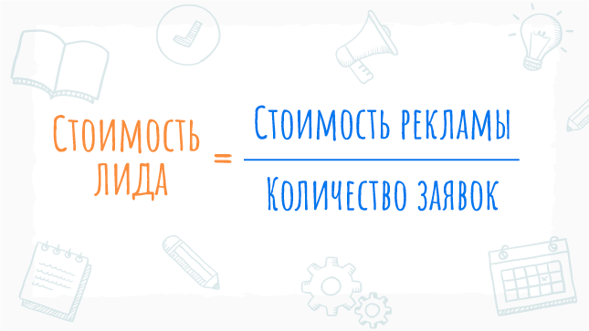 Формула расчета стоимости лида