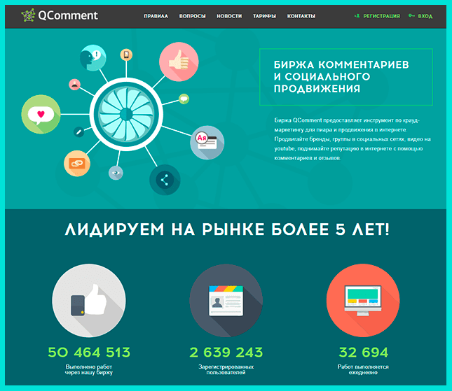 Биржа Qcomment.ru
