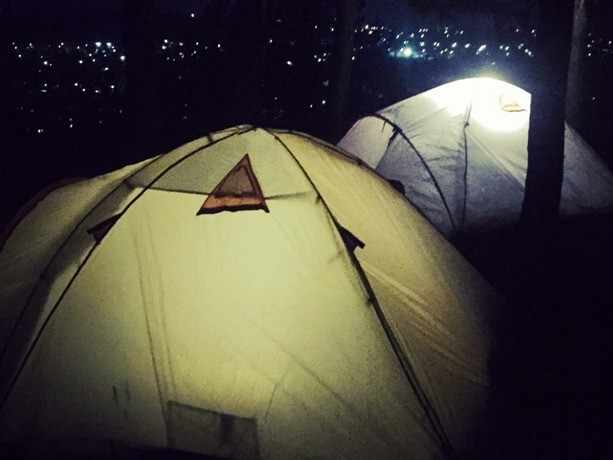 ночные палатки с видом на кунгур